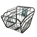 Large Capacity Bicycle Basket Metal Solid Hanging Front Rear Carrying With Cover