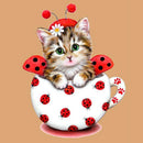5D DIY Diamond Painting Lovely Cup Cat Cross Stitch Embroidery Mosaic Kits