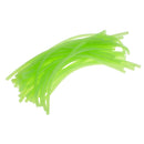 80pcs/set Green Soft Silicone Tube Glowing Hook Shank Fishing Sleeve 2 Size