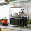 Stainless Steel Adjustable Multifunctional Microwave Oven Shelf Rack Standi