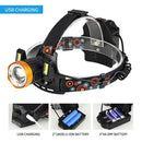 T6 LED Headlight 4 Modes Zoomable Rechargeable Waterproof Fishing Headlamp