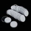 10pcs Coin Capsules - Round Plastic Coin Holder Case & Foam Pads - Storage