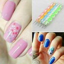 2Way Pen Nail Art Marbleizing Dotting Painting Dot X7T8 Manicure X0Q2. Tool M1S3