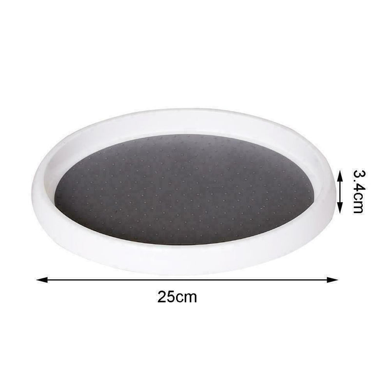 1* Round Rotating Tray Spice Rack Kitchen Revolving Storage Organize Rack J9E1