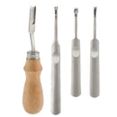 4Pcs Beveler U+V Leather Stitching Tool Edge Skiving Groover Leathercraft