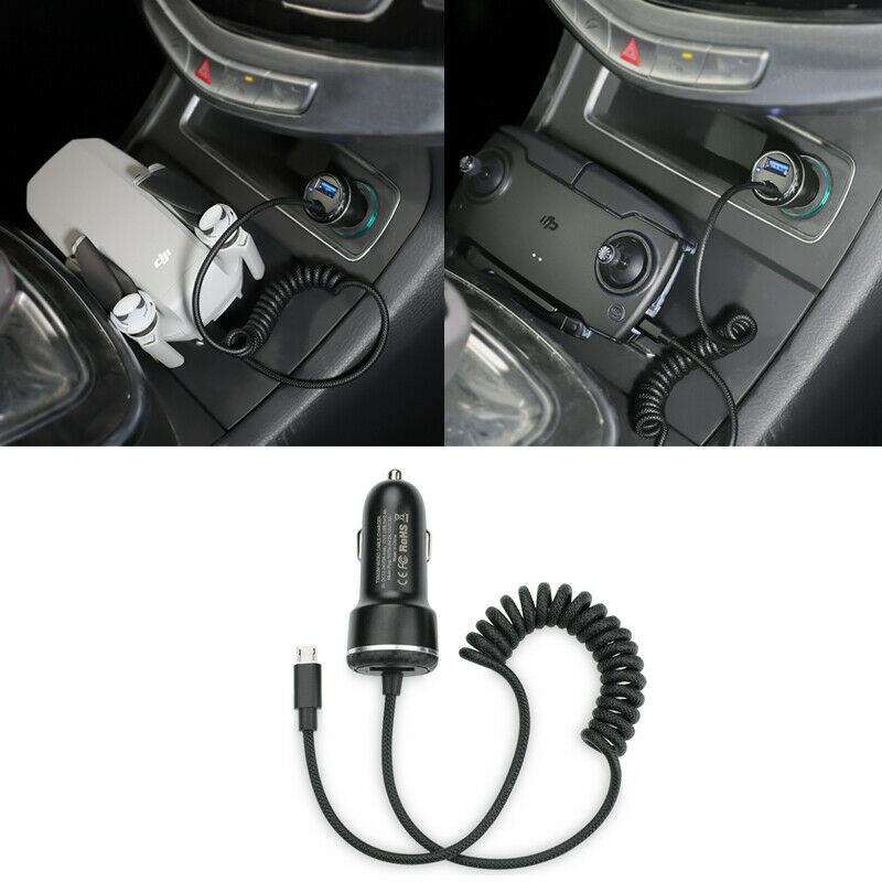 Car Charger USB Fast Charging Battery Remote Control Outdoor For DJI Mavic Mini