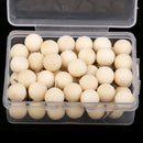 60 Pieces Round Wood Map Tacks Decorative Push Pins for Home Office Crafts