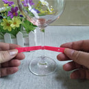 6PCS Cute Cups Wine Glass Drink Silicone Label Tag Markers Bottle Charms ScarfJR