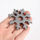 18-in-1 Stainless Steel Pocket Multi-Tool,Outdoor Camping Snowflake Screwdriver
