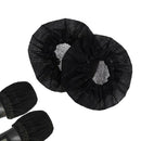 200x Black Disposable Non-woven Fabrics Microphone Cover KTV Mic Covers Cap