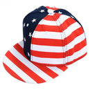Red Casual USA Flag Print Hip-hop Cap For Men