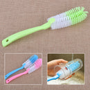 Long Handle Brush Washing Bottle Glass Jar Tub Beaker Cup Cleaner Kitchen Clean