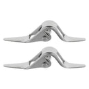 2pcs Stainless Steel Fishing Roller Guides Jigging Rod Guides