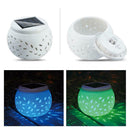Outdoor Ceramic LED Solar Light Novelty Garden Ball Light-Solar Night Light