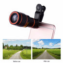 Universal 12X Zoom Optical Clip-on Telephoto Telescope Lens Mobile Phone Camera
