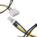 2PCS 20cm 4Pin IDE To 3Pin PC Computer CPU Fan Power Connector Cable Adap xkTOCA