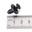 50pcs 6 mm Auto Car Bumper Fender Retainer Push Black Plastic Clips FastenLJ