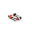 2pcs Speaker Audio AMP Terminal Binding Post Spring Loaded Type Nickel Plated ME