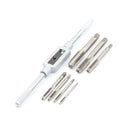 8Pcs Hand Screw Thread Metric Plug Tap M3-M12 With Adjustable Tap WrenchTool  b_