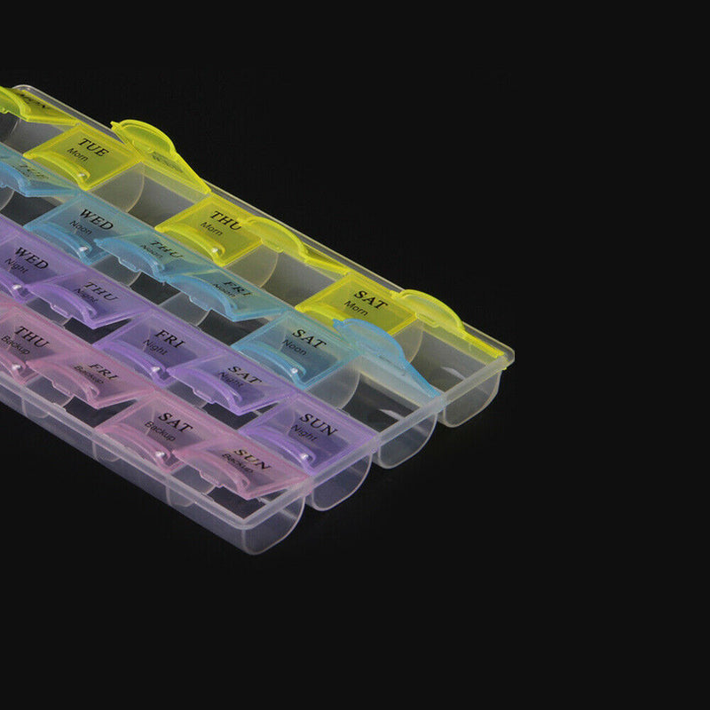 Pill Box Daily Medicine Storage Tablet Sorter Month Case Organizer Plastic Tool