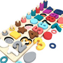 Math Toys Digital Shape Pairing Learning Preschool Counting Board Kids Educ V5M4