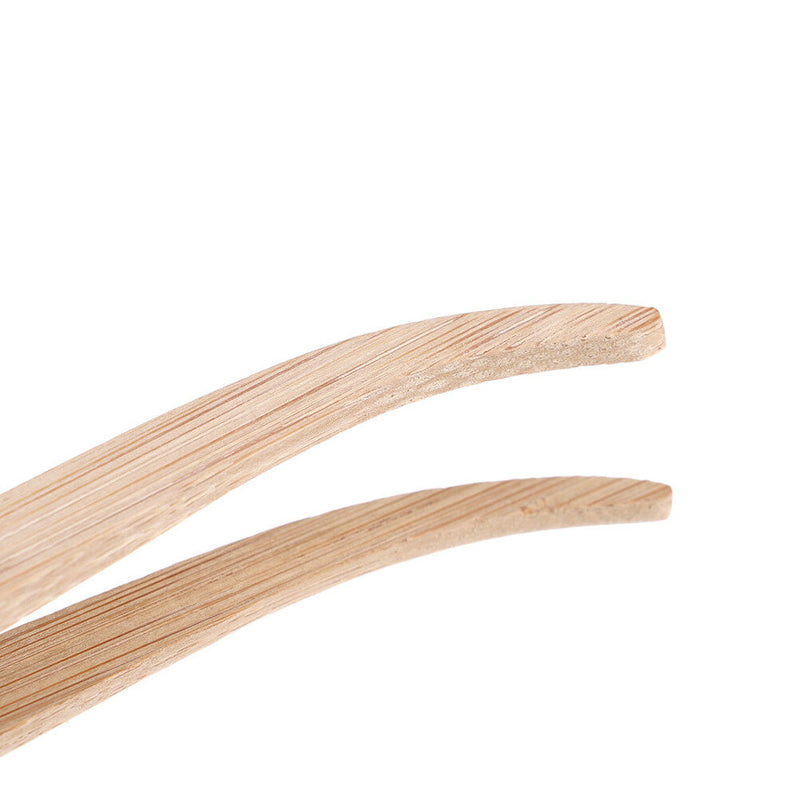 Eco-Friendly Bamboo Tool Angled Reptile Terrarium Feeding Tweezers FT