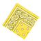 Novelty Print Bandana Scarf Head Wrap Neck Scarf Hair Band Wristband Yellow