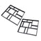 2 Piece Garden DIY Plastic Molded Paving Mold Pathmate Maker Mould 45x40x4cm