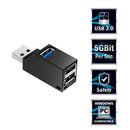 High Speed 3 Port USB 3.0 HUB Splitter Expansion Desktop PC Laptop Adapter
