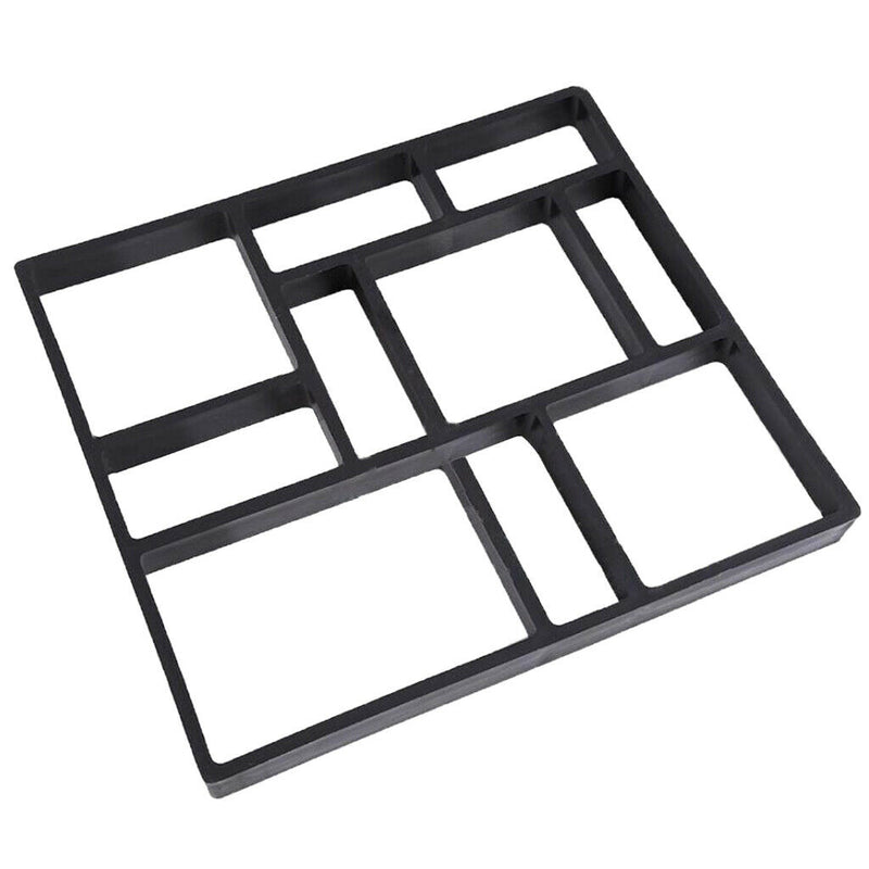 2 Piece Garden DIY Plastic Molded Paving Mold Pathmate Maker Mould 45x40x4cm