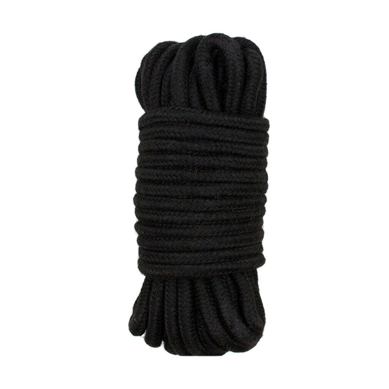 20m Multipurpose Cotton Rope Cord Thread Guy Line Macrame Jewellery - Black