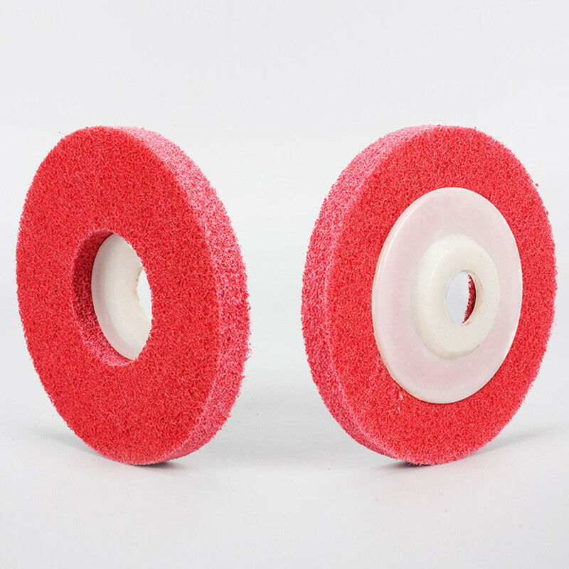10Pcs Polishing Wheel 100X16Mm9P Non Woven Abrasive Wheel Nylon Fiber Polis F8C8