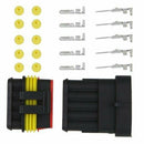 5 x Set 5 Pin Male Connector Waterproof Vehicle Boat Supplies