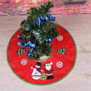 18 inch Red Christmas Tree Skirt Xmas Tree Skirt Base Cover Decorations