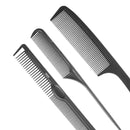 3pcs/Set Anti-Static Carbon Double Cut Comb Professional Beauty Salon Tools A