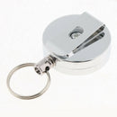 Anti Lost Key Chain Badge Holder Steel ID Card Belt Clip 50cm Steel Wire