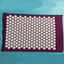 Carpet Mat for Acupressure Acupuncture Yoga Massage + Carry Bag purple T8Q4