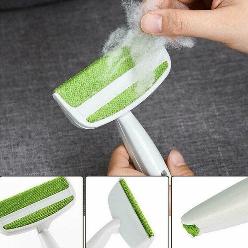 Pet Dog Fur Hair Lint Remover Clean Brush Wizard Double-Head Clothes Sofa Dust-