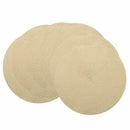 Indoor & Outdoor Round Woven Placemat, Set of 6 Perfect for Fall, Dinner Pa