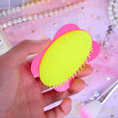 1pc girls rose plastic shampoo washing hair massager comb scalp shower brush MO