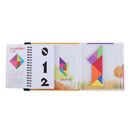150pcs Puzzles Magnetic Tangram Kids Toys Challenge Your IQ Magic Book Set