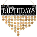 Wooden Calendar Family Decorative Listing Birthday Reminder Home Decoration