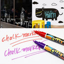 8pcs Wet Erase Chalk Markers Pen Chalkboard Window Glass Highlighter Pens  K1B