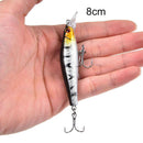 9g/8cm fishing lures baits floating metal crankbaits popper hard lures hooks FT