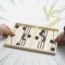 Sling Puck Game Tabletop Sling-shot Foosball Winner Hockey Board Small
