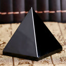 Black Chic Crystals Pyramid For Car Home Decoration K9 Crystal Lustrous Surface