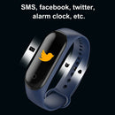 M4 0.96 inch IPS Touch Smart Bracelet Heart Rate Fitness Tracker (Blue) A