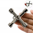 Multifunction 4 Ways Universal Wrench Key Plumber Keys For Gas Electric Met