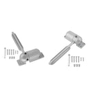 2pcs Metal Mini Door Closer Closing Automobile Adjustable Door Stopper Gray