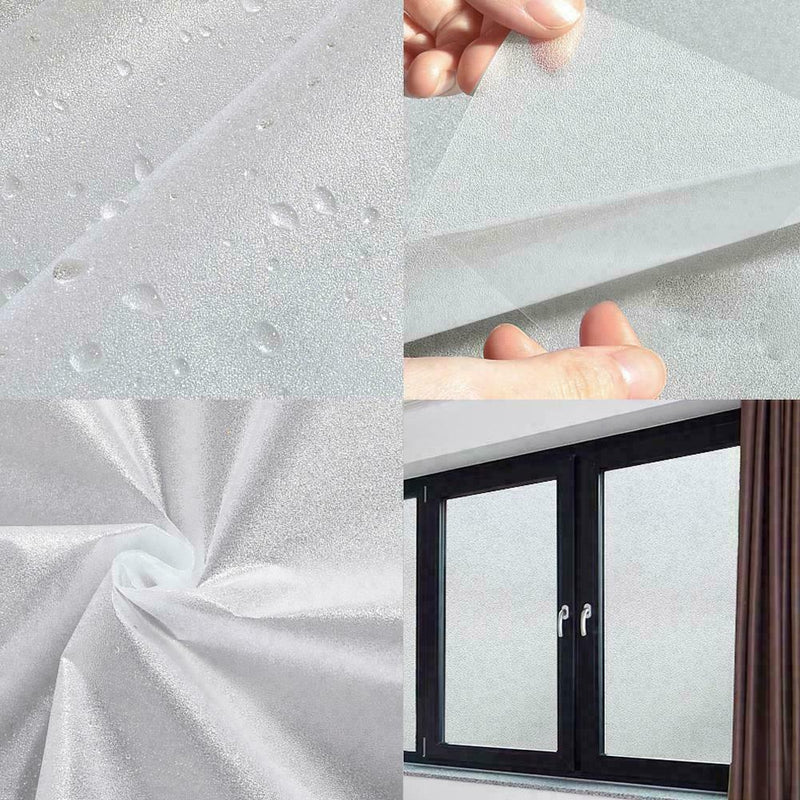1* Roll Removable Window Frosted Glass Stickers Bathroom Film Privacy B8H2